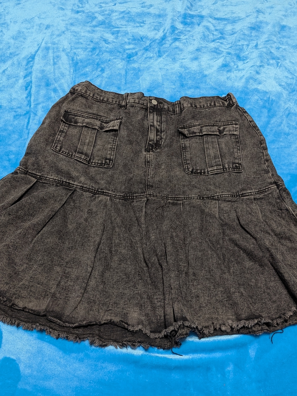 🖤✨ Black Washed Denim Skirt ✨🖤